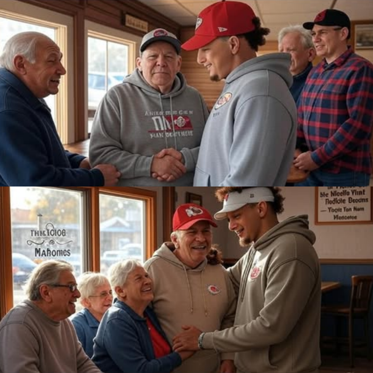 Patrick Mahomes paid $87,000 to save a small diner that once fed him for free in high school